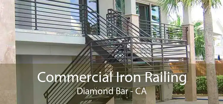 Commercial Iron Railing Diamond Bar - CA