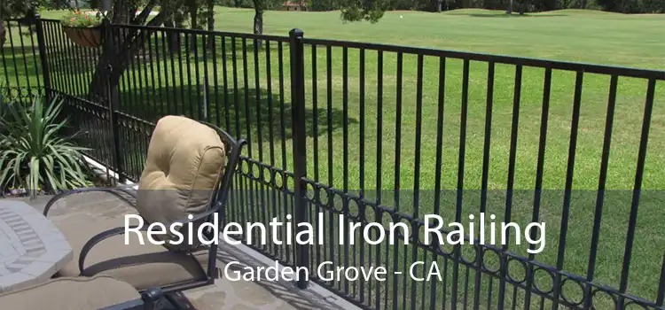 Residential Iron Railing Garden Grove - CA